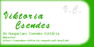 viktoria csendes business card